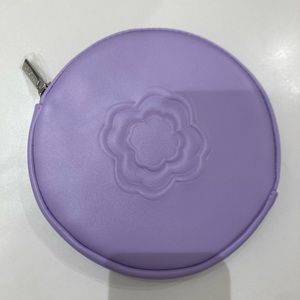 MAJE LIMITED EDITION PURPLE ROUND PURSE / COSMETIC BAG